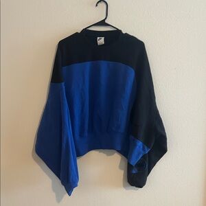 Nike Two-Tone Black and Blue Pullover
